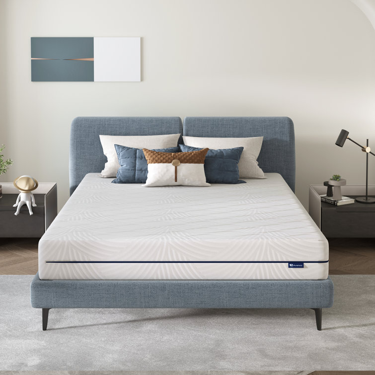 Plush gel memory foam deals mattress queen